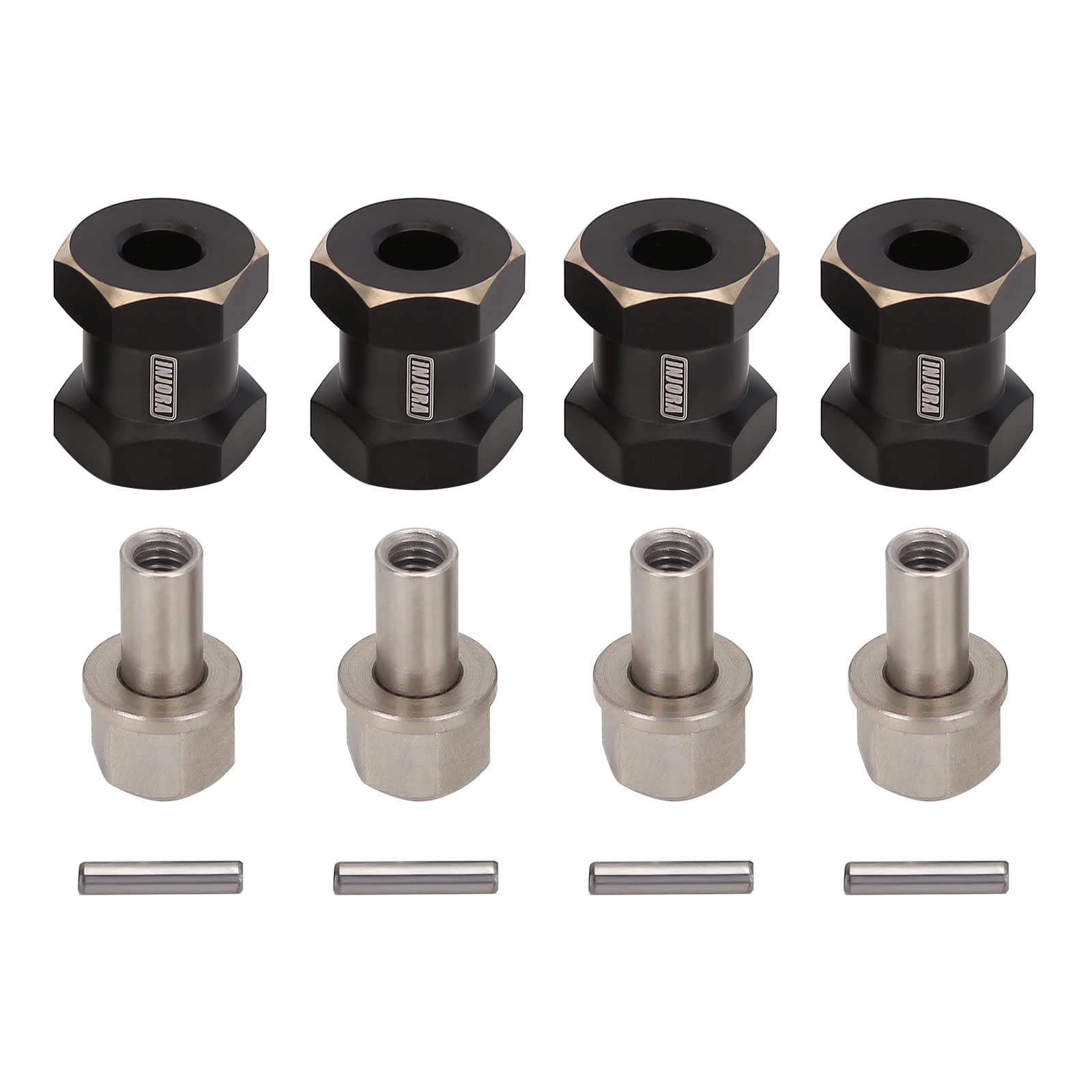 「Esora」 Amazon.com: INJORA 15mm Black Brass Wheels Hex Hub Extenders for